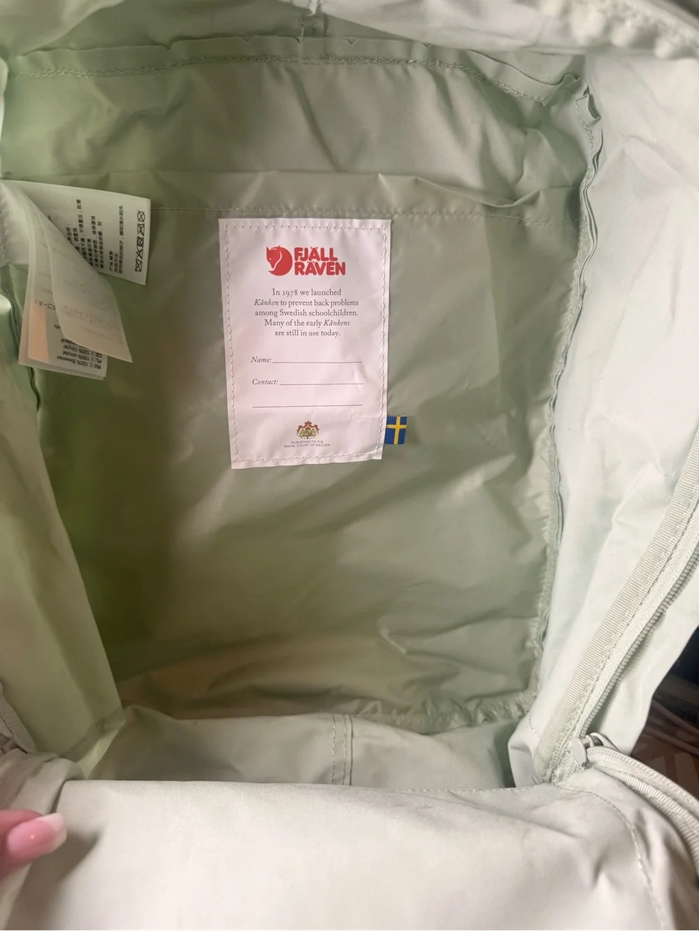 Fjallraven Kånken Backpack in Mint